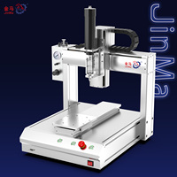 Robot de distribution de colle automatique à 3 axes pour poste de travail unique, avec pompe, moteur, boîte de vitesses et moteur haute vitesse, pour silicone et seringues