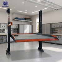Élévateur de stationnement automobile mécanique à 2 poteaux durable, empileur de véhicules à double étage, économiseur d'espace pour garage commercial, certifié CE