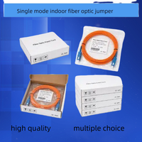 Cordon de brassage fibre optique Simplex double mode LC Duplex monomode 850m OM3 pour usage intérieur, PVC orange, pour centre de données, écoles, hôpitaux
