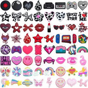 65 Stili di Charm per Scarpe, Ciondoli per Sandali, Bottoni Originali, Pins per Zoccoli, Regali per <span class=keywords><strong>Amici</strong></span> - Product Image 1