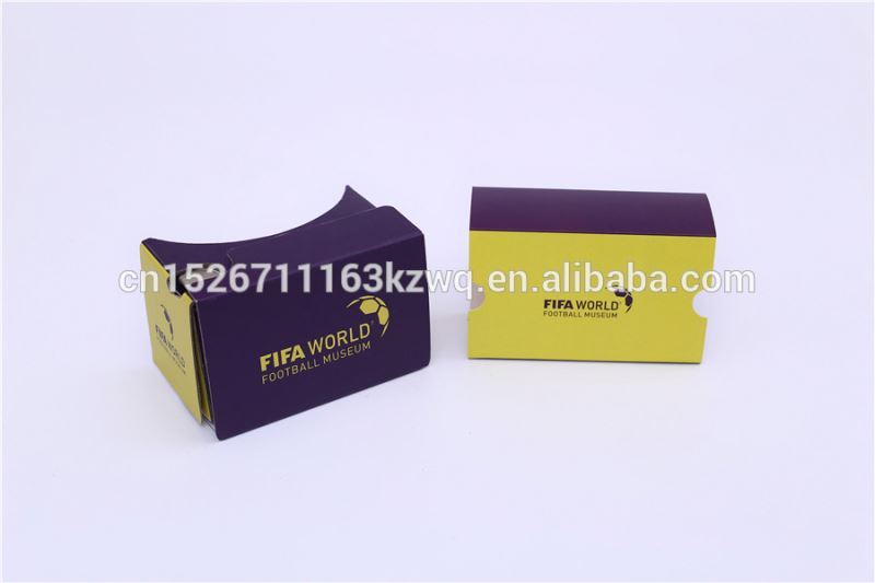 Impression personnalisée réalité Virtuelle google carton 2.0 bf film bleu de réalité virtuelle 3d vr box 3d lunettes 3d boîte vr