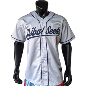 Camiseta de Béisbol para Hombre con Logotipo Personalizado por Sublimación Completa, Bordado Cosido, Malla Gris, Jersey de Béisbol en Blanco para Voluntarios - Product Image 3