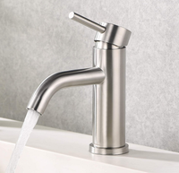 Robinet mitigeur de lavabo en acier inoxydable 304 6 couleurs mitigeur de salle de bain