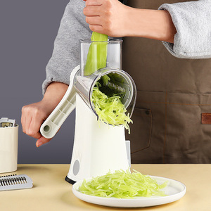 Hot Sale <b>Multifunctional</b> Rotary CheeseGrater <b>Vegetable</b> Slicer Stainless Steel Blades Manual Kitchen Accessories <b>Vegetable</b> Slicer - Product Image 5
