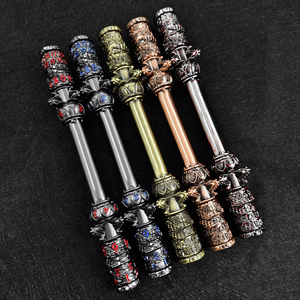 Người Đàn Ông Đặc Biệt Cổ Retro 7 Trong 1 Kim Loại Polyhedralmagical RPG Dice Stick Tay Spinner Huyền Thoại Wukong Vàng Cudgel - Product Image 3