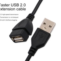 Cable Extensor USB 2.0 Macho a Hembra de Alta Calidad, 1.5m, Estándar, PVC, Conductor de Cobre Puro, Blindaje Trenzado, Carga Rápida 5A para Computadora