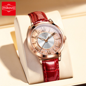 Mikovo 5539 Nhanh Chóng Vận Chuyển Thạch Anh Phụ Nữ Của Đồng Hồ Vuông Kim Cương Thương Hiệu Hàng Đầu Thể Thao Cổ Tay Đồng Hồ Quà Tặng Của Phụ Nữ Đồng Hồ - Product Image 2