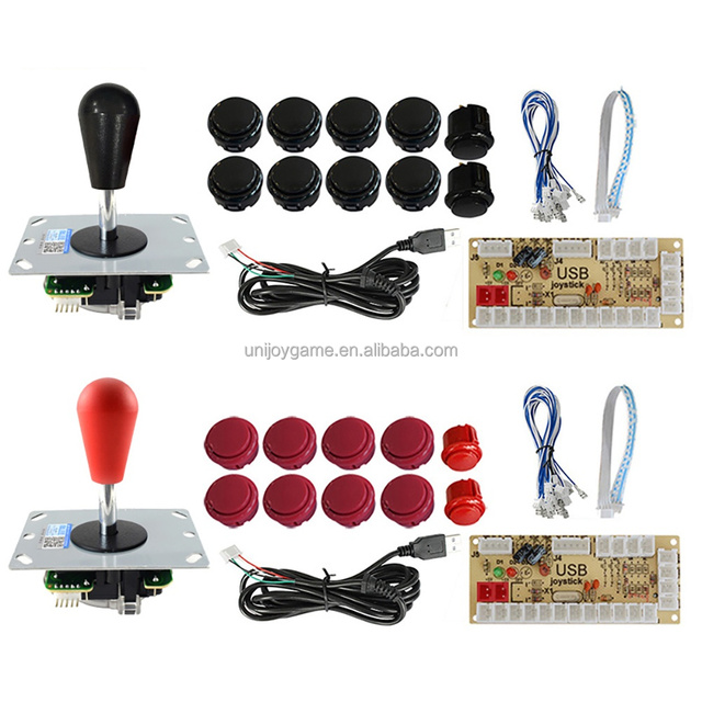 DIY Retro for Arcade Game Kits Arcade Joystick 4/8 Way Stick Sanwa Happ Button English for Pandora Raspberry Pi PC
