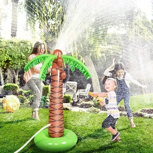 Pulvérisateur d'eau en forme <span class=keywords><strong>de</strong></span> cocotier pliable en PVC <span class=keywords><strong>de</strong></span> haute qualité, écologique, jouet gonflable d'été, étanche - Product Image 5