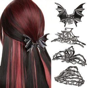 4PCS Gothic Spider Hair Clips Black Web Bat Clips for Women,Hiphop Metal Hair Accessories for Halloween Decor Party <b>Gift</b> - Product Image 2