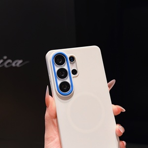 PC Pure Color Full Wrap Protection <b>Camera</b> Frame Protect Shockproof Anti-Drop <b>Magnetic</b> Mobile Phone Cases For Samsung S26 Ultra - Product Image 2