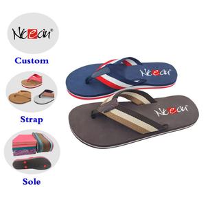 Sandalias de Playa Nicecin para Hombre, Elegantes Chanclas Tejidas a Rayas, con Logotipo Personalizado, para Caminar por la Playa, al por Mayor - Product Image 1