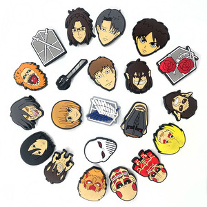 Venta Caliente de Dijes para Zapatos de PVC Suave con Diseño de Anime y Videojuegos, Ataque a los Titanes, Dijes para Zapatos de PVC Suave con Diseño de Dibujos Animados Japoneses de Ataque a los Titanes - Product Image 2