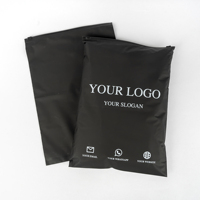 Transparent Personnalisé Givré Vêtements Vêtements Vêtements T-shirt Emballage En Plastique Emballage Ziplock Zip Lock Sac À Fermeture Éclair Avec Logo