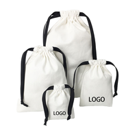 Günstige Maßgefertigte Logo-Verpackung Kordelzugbeutel für Schmuck mit Band, Baumwoll-Staubbeutel, Geschenk-Schmuckbeutel, Werbetaschen