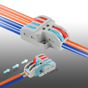 SPL <b>Quick</b> Wiring Cable <b>Connector</b> Butt Terminal Connectors 2 in 4 Out Lever Nut Wire Connectors - Product Image 6