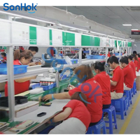 Ligne d'assemblage de batteries externes multi-tensions entièrement automatique Sanhok |   Chargeurs haute vitesse 18650/Li-Polymère |   Solution clé en main 300 kg