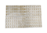 Ensemble de Mahjong américain de luxe, tuiles en acrylique nacre de 34 mm, motif gravé doré, 160 pièces, jeu de société familial