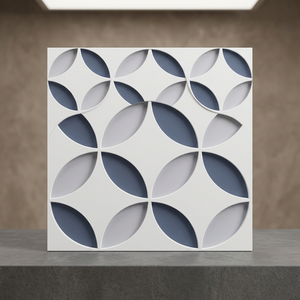 Carreaux de sol en céramique brillante effet 3D 40x40cm, aspect pierre naturelle, design intérieur moderne - Product Image 4