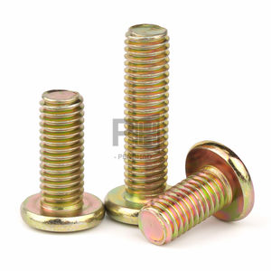 Vis de fixation pour meubles <span class=keywords><strong>en</strong></span> zinc plaqué haute résistance, tête plate, empreinte cruciforme, bords chanfreinés, pour lits bébé, armoires, contreplaqué M6 M8 - Product Image 1