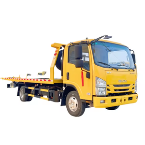 Nouveau Camion-grue de dépannage à plateau plat diesel 8 tonnes, Vente directe usine Tianyun, Moteur manuel 152 kW, Châssis <span class=keywords><strong>JMC</strong></span>, Sauvetage multifonctionnel - Product Image 1