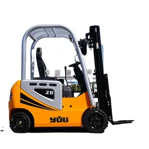 Promosi Forklift Mini 1/1, 5/2/2, 5/3Ton 4-roda Forklift listrik obral besar harga truk forklift Motor AC ban solid