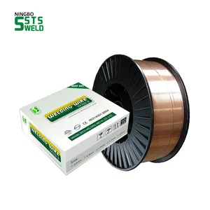 Good Price C02 Mig Mag Soldering Wire 0.8mm 1.2mm Plastic Metal Spool Copper Coated Wire Welding ER70s-6