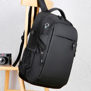 New Design 15.6 Inch Bag Custom Logo Luxury <strong>Waterproof</strong> Oxford Pu <strong>Black</strong> Material Business Men Day Pack Bag Travel Laptop <strong>Backpack</strong> - Product Image 5
