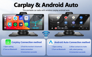 Pantalla Carplay de 10.26 Pulgadas, Radio para Auto, Reproductor Multimedia de Video 4k con Carplay y Dashcam - Product Image 2