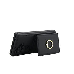 Coque de téléphone antichoc en cuir Pu avec fente pour carte de paiement Couverture arrière de téléphone pour Samsung Galaxy Z Fold 7FE 6 5 4 avec <span class=keywords><strong>film</strong></span> de verre avant - Product Image 5
