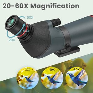 20-60x80 Bak4 Porro-Prisma Monokular Langstrecken-Wasserdichtes Outdoor-Teleskop mit Stativ zur Vogelbeobachtung und Jagd - Product Image 2