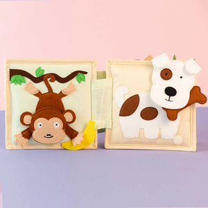 Libro Sensorial <span class=keywords><strong>de</strong></span> Fieltro 3D Inspirado en Montessori, Libro Tranquilo para la Educación Temprana <span class=keywords><strong>de</strong></span> los Niños, Color y Tamaño Personalizables, Edades <span class=keywords><strong>de</strong></span> 1 a 6 Años - Product Image 4