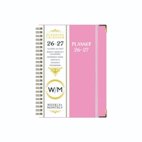 Exclusivo Cuaderno de Notas en Inglés para Ventas Transfronterizas 2026-2027, Serie A, Calendario A5, Planificador Semanal, Registro de Trabajo, Agenda, Regalo