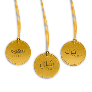 PU da dallah cà phê nồi da TAG cà phê nhãn trà ấm trà & chai rượu vang treo tag túi quyến rũ da EID <span class=keywords><strong>al</strong></span>-adha Quà Tặng - Product Image 5