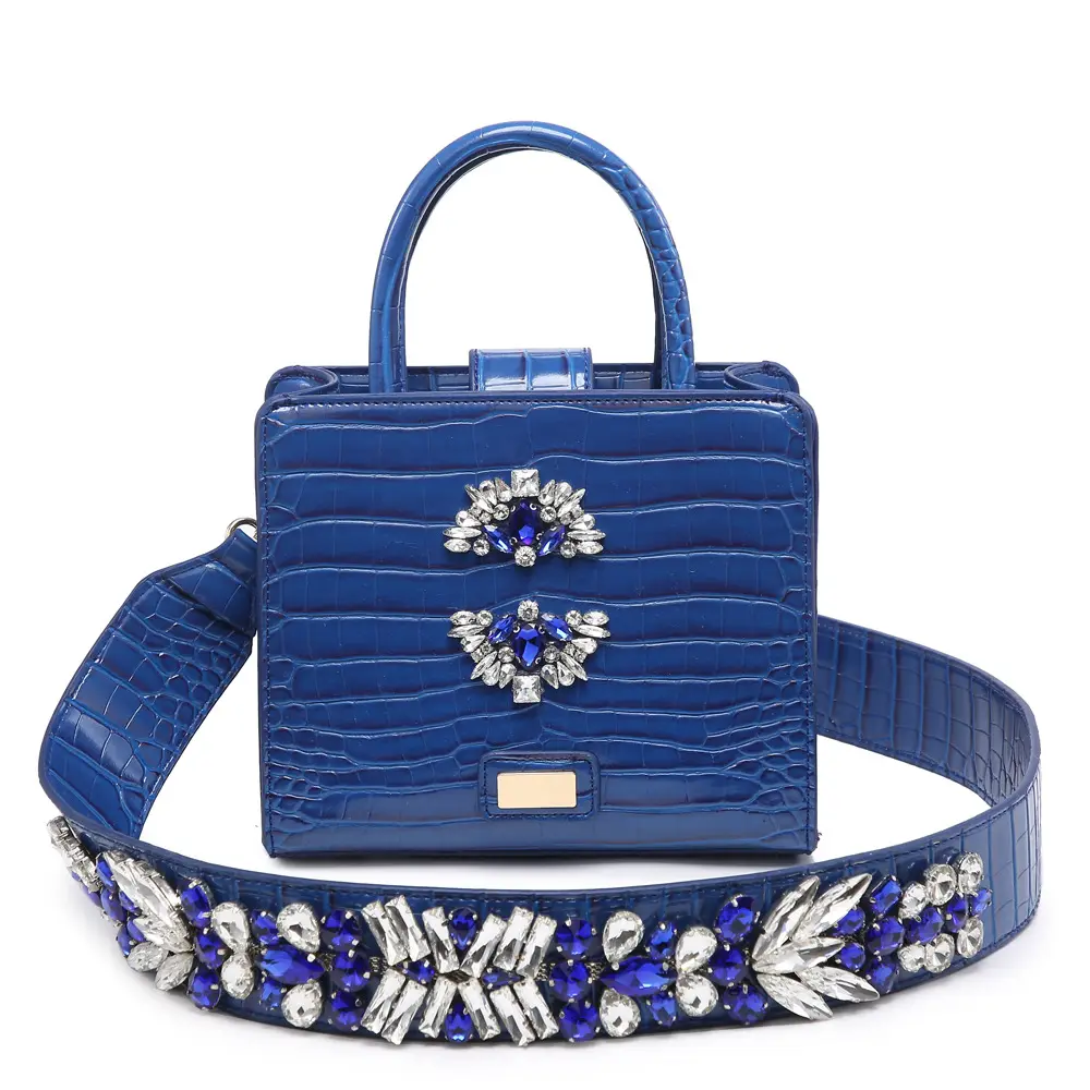 Luxury Jewelry Vegan Leather OEM Handbag Embossed Crocodile Designer Famous Brand Purses and Handbags