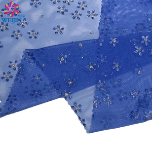 Tissu imprimé Weijin en maille power nylon-spandex 65g, uni, effet feuille, tulle, tricoté chaîne, crêpe doux, pour vêtements de loisirs et de scène - Product Image 4
