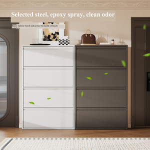 <span class=keywords><strong>Meuble</strong></span> à chaussures basculant multi-niveaux pour entrée, couloir, porche – <span class=keywords><strong>Meuble</strong></span> de rangement <span class=keywords><strong>suspendu</strong></span> pour chaussures - Product Image 4