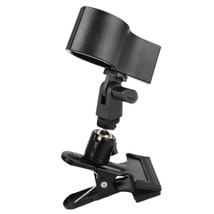 Soporte Metálico Giratorio <span class=keywords><strong>360</strong></span>° para Escritorio, Soporte para Secador de Pelo, Teléfono Móvil y Micrófono con Clip de Fijación - Product Image 1