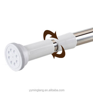 Tringle <span class=keywords><strong>de</strong></span> <span class=keywords><strong>douche</strong></span> en acier inoxydable <span class=keywords><strong>de</strong></span> haute qualité, résistante à la rouille, style moderne, amovible, rétractable, réglable, robuste, écologique - Product Image 2