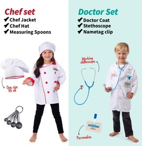 Uniforme de fiesta para niños, disfraces de disfraces lavables para niños, disfraz de juego de rol para niños de 3 a 7 años, juego de regalo de juguete - Product Image 4