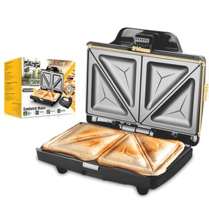 Dsp Dansong Sandwich <b>Maker</b> 750W 2 Slice Electric With Keep Warm Setting For Home Kitchen <b>Breakfast</b> Making - Product Image 2