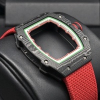 Montre automatique ultra-légère en fibre de carbone 6702, cadran simple, pour la gym, la course à pied, les trajets quotidiens et les voyages, montre pour hommes et femmes.