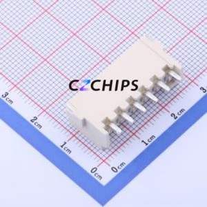 HC-VH-6AWT Wire-to-Board Pin Header SMD,P=3.96mm,Horizontal Mount Connector 1x6P 3.96mm Horizontal Mount VH - Product Image 2