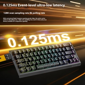 Bàn phím cơ học có dây Attack Shark X68HE RGB, mặt cạnh được chạm khắc, phạm vi phím RT có thể điều chỉnh, độ trễ thấp, trục từ tính dành cho chơi game - Product Image 1