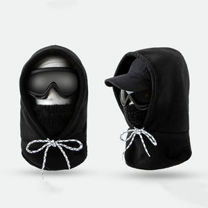 Masker Wajah musim dingin pria dan wanita, tahan angin bulu masker Ski hangat penutup wajah topi syal hadiah promosi - Product Image 2