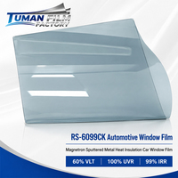Película para Ventanas de Automóviles Tuman Visible Light, Bloqueadora de Calor Solar, Metalizada por Pulverización Magnetrónica, 99.7% UVR, 99.9% IRR para Vidrios de Vehículos