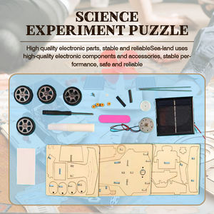 سيارة لعبة تعليمية ذات تحكم عن بعد بتصميم جديد من الخشب مجموعة العلوم لعبة تعليمية بالطاقة الشمسية - Product Image 6