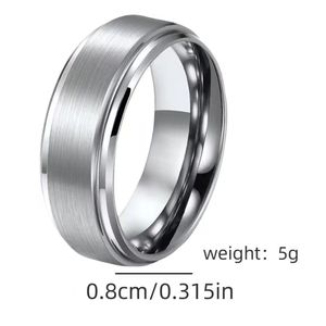 Rose Gold Plated Stainless Steel Men's Silver Color Couple <strong>Rings</strong> <strong>Blanks</strong> Popular for Christian Anniversary Jewelry Occasions - Product Image 2