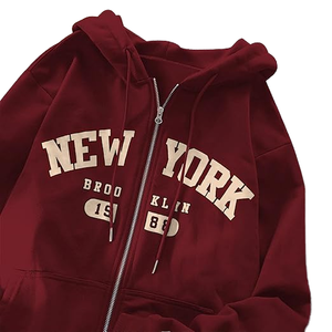 เสื้อฮู้ดดี้ผู้ชายคุณภาพสูง ปี 2025 เป็นมิตรกับสิ่งแวดล้อม ระบายอากาศได้ดี สวมใส่สบาย เหมาะสำหรับฤดูหนาว  ปักลายสไตล์วินเทจ ผ้าฟลีซ ซักแบบวินเทจ ผ้าฝ้าย 100% - Product Image 4