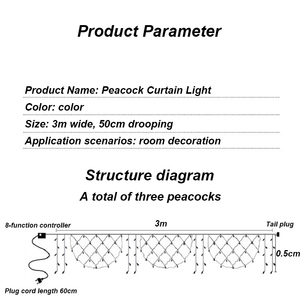 Bán Sỉ Đèn <span class=keywords><strong>LED</strong></span> Lưới Giáng Sinh Ngoài Trời Chống Nước IP65 Chiếu Sáng Trang Trí Đèn Lưới Đánh Cá - Product Image 3